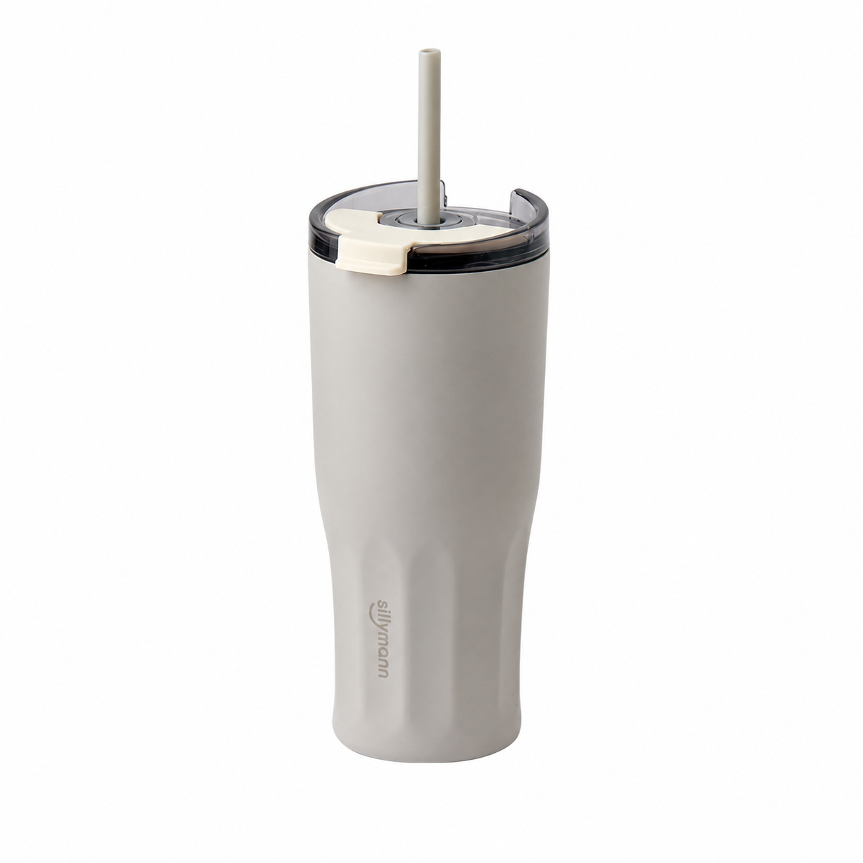 Sillymann Harmony Straw Tumbler 20oz (600ml), Vacuum Insulated Stainless Steel, Flip Lid