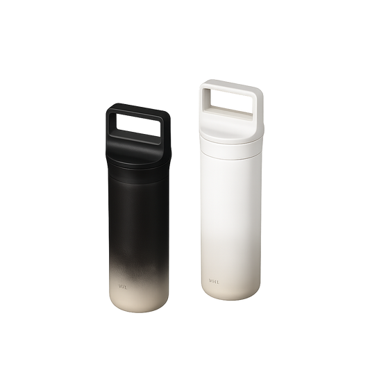Sillymann Daymate Slim Tumbler 18.6 oz, Vacuum Insulated Stainless Steel Travel Mug with Handle, Straw & Sip Lid