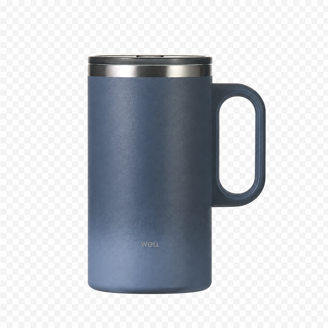 Sillymann Well Tumbler Pro Table Mug 22.6 oz, Vacuum Insulated Stainless Steel Travel Mug with Handle