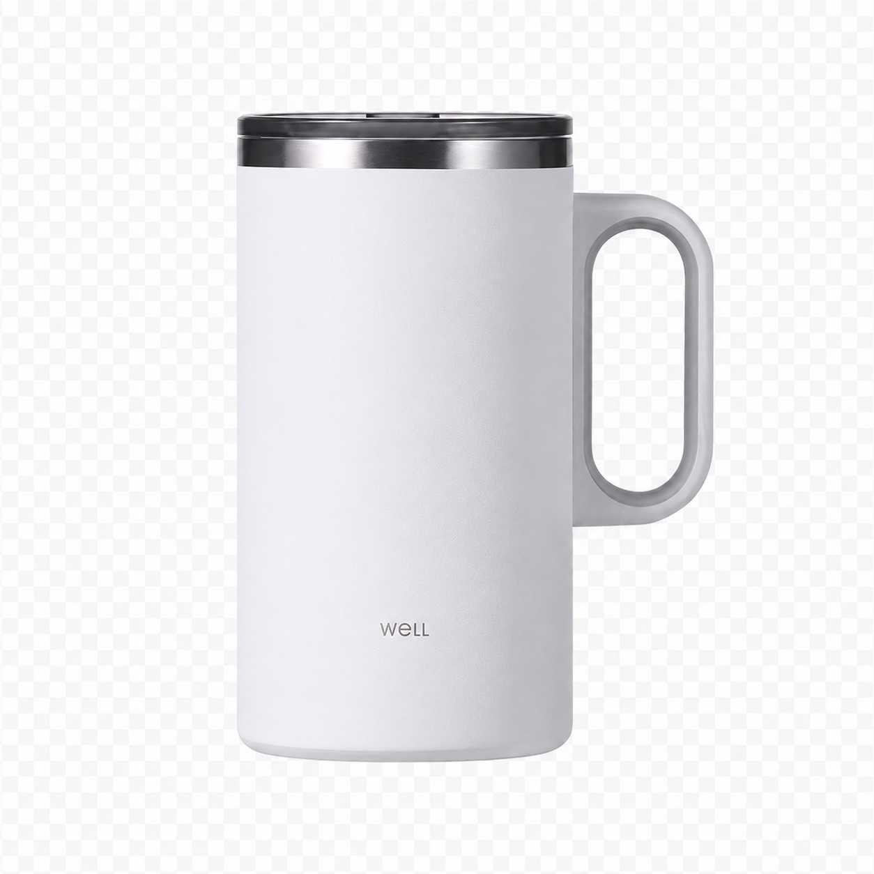 Sillymann Well Tumbler Pro Table Mug 22.6 oz, Vacuum Insulated Stainless Steel Travel Mug with Handle