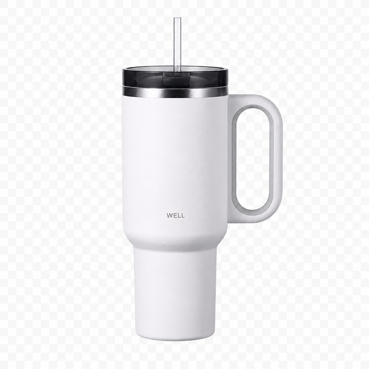 Sillymann Well Tumbler Pro 34.5 oz Large Capacity Tumbler, Vacuum Insulated Stainless Steel Travel Mug with Handle, Straw & Sip Lid