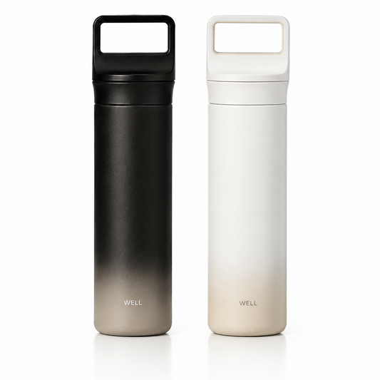 Sillymann WELL Daymate Slim Tumbler 22oz (670ml), Vacuum Insulated Stainless Steel Tumbler, Straw Lid, Carry Handle