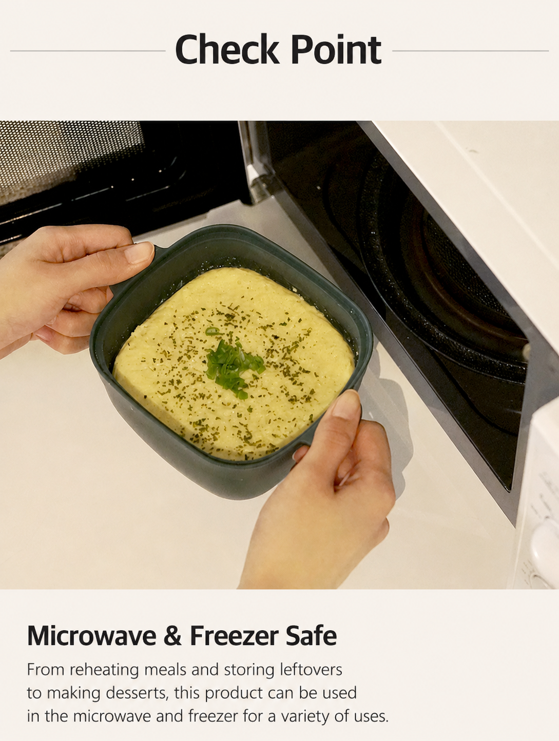 Sillymann Harmony 22 oz Square Silicone Microwave Steamer, Reusable Food Cooker for Rice, Frozen Meals and Desserts, Dishwasher Safe