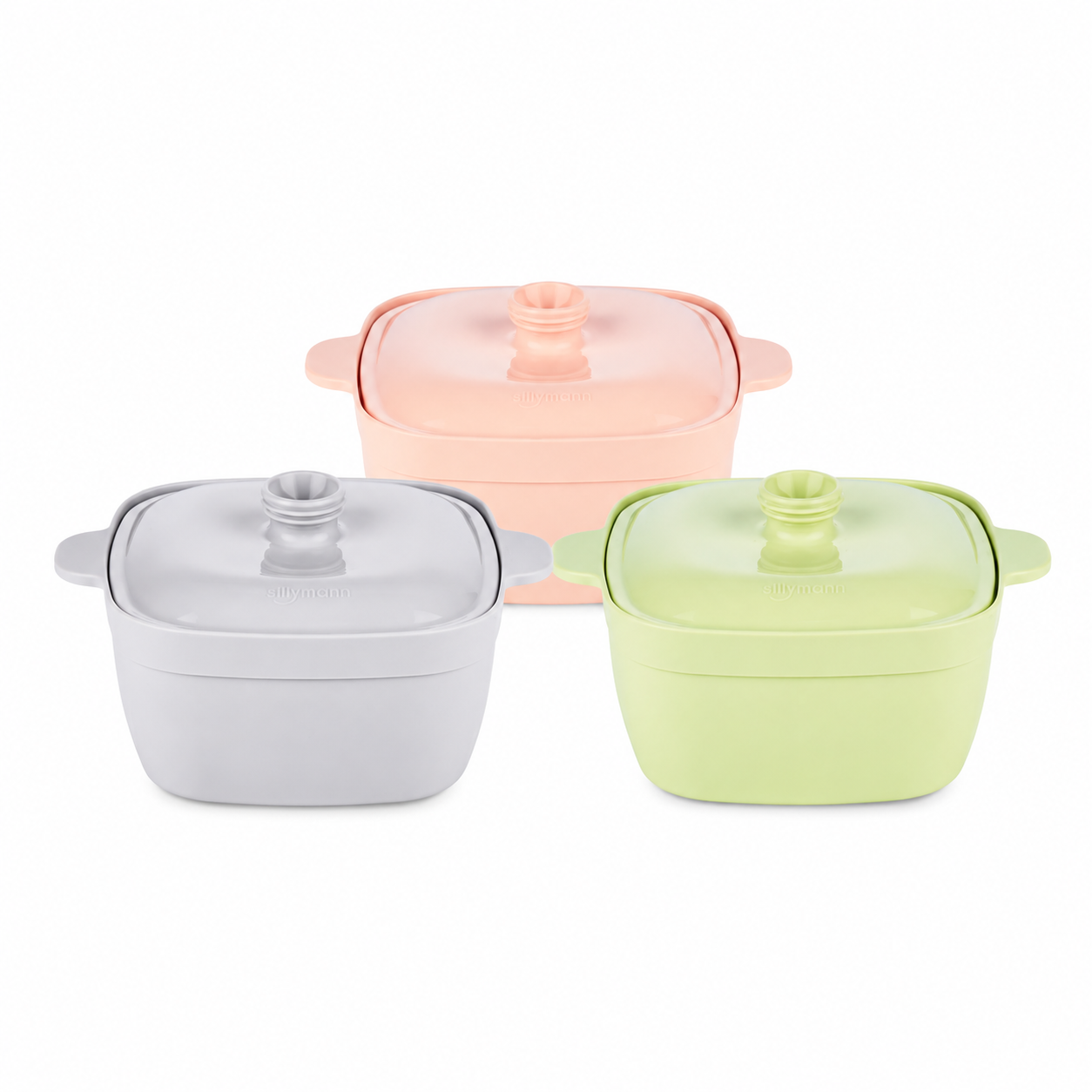 Sillymann Century Garden 22 oz Silicone Microwave Steamer with Lid, Reusable Food Cooker for Everyday Meals and Desserts, Dishwasher Safe