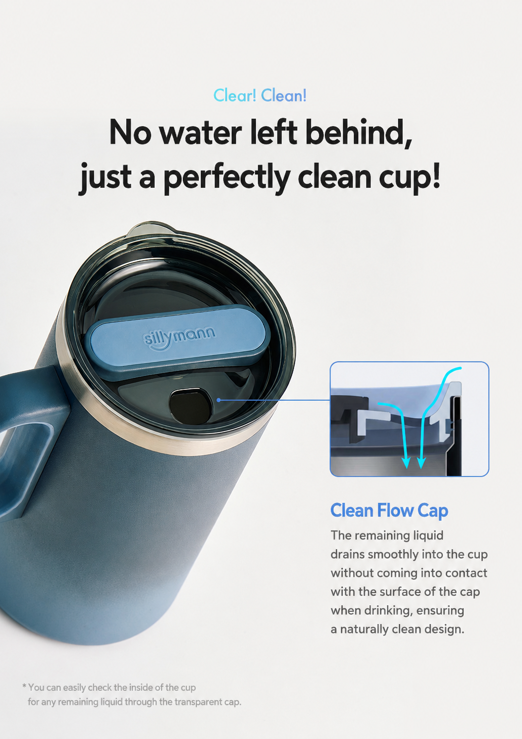 Sillymann Well Tumbler Pro Table Mug 22.6 oz, Vacuum Insulated Stainless Steel Travel Mug with Handle