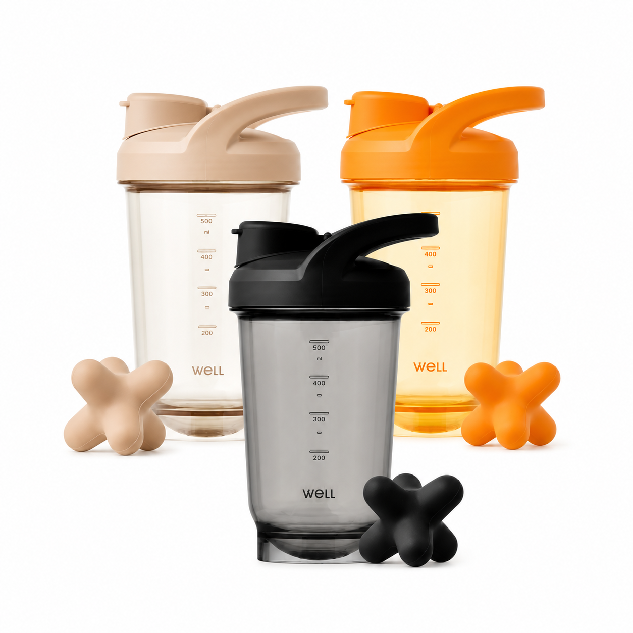 Sillymann Athleisure Shaker Bottle 17oz (500ml) with TetraMix Blender, Leakproof Design, Easy Clean