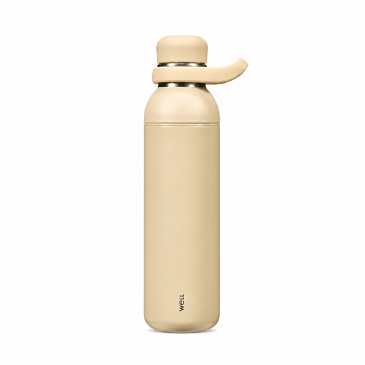 Sillymann WELL Athleisure Insulated Straw Water Bottle 27oz (800ml), Leak-Resistant Stainless Steel Cold Water Bottle, Wide Mouth