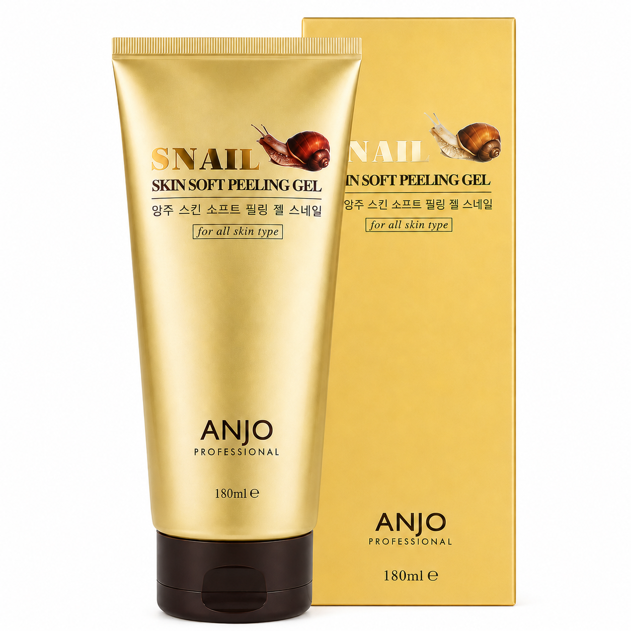 ANJO Skin Soft Snail Peeling Gel Facial Exfoliator, 180ml