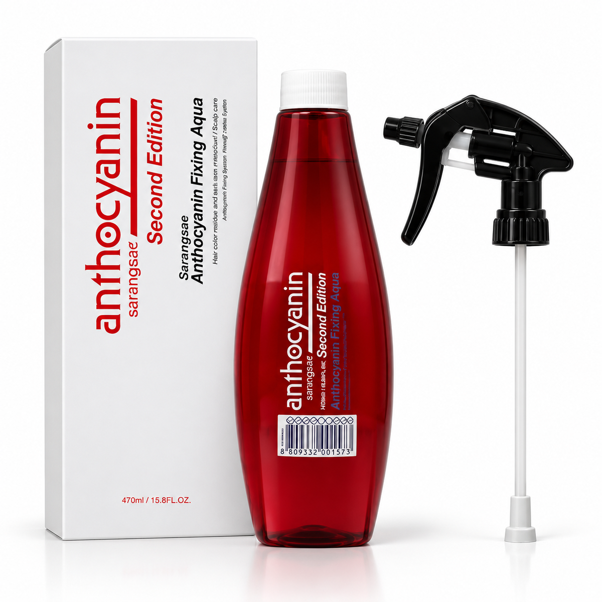 Sarangsae Anthocyanin Hair Manicure Fixing Aqua 470ml Color Fixative Spray