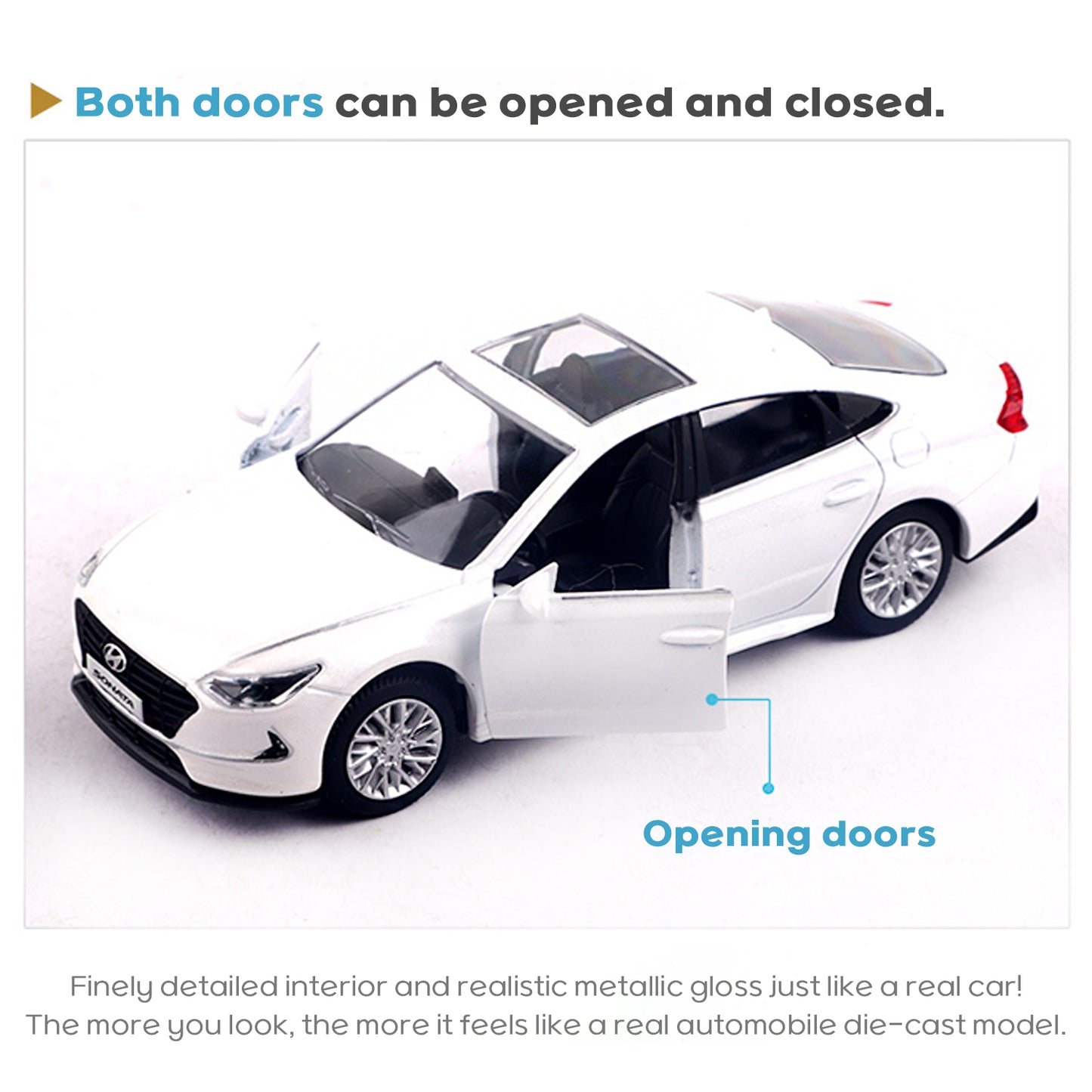 Hyundai Motors Hyundai Sonata DN8 Mini Diecast 1:38 Scale Miniature Display