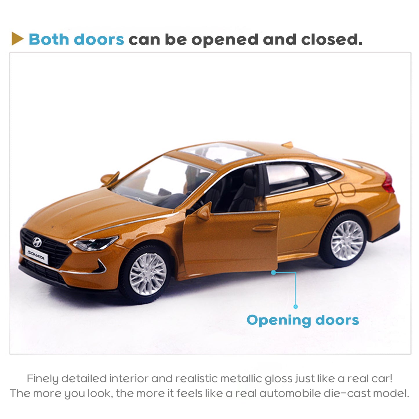 Hyundai Motors Hyundai Sonata DN8 Mini Diecast 1:38 Scale Miniature Display