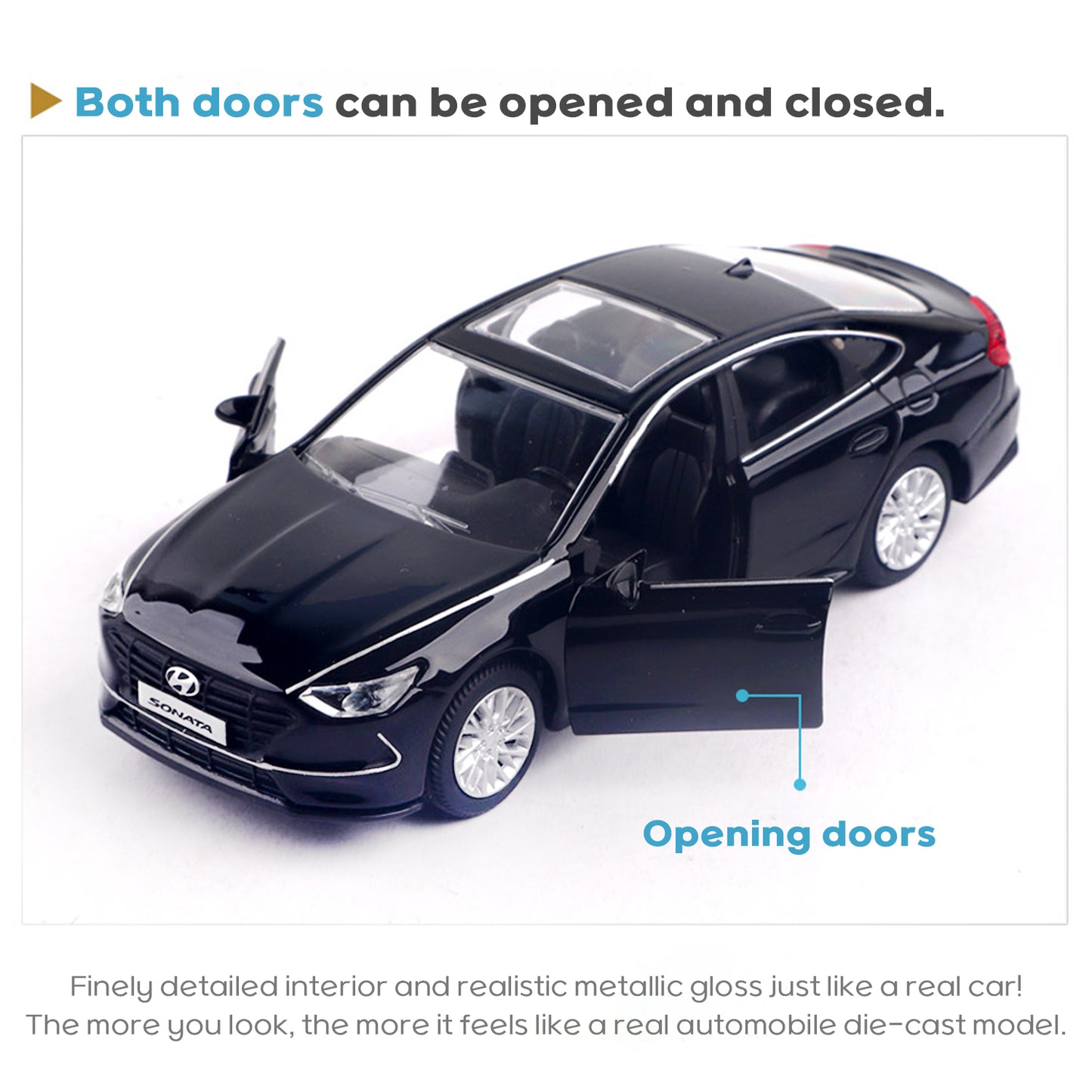 Hyundai Motors Hyundai Sonata DN8 Mini Diecast 1:38 Scale Miniature Display