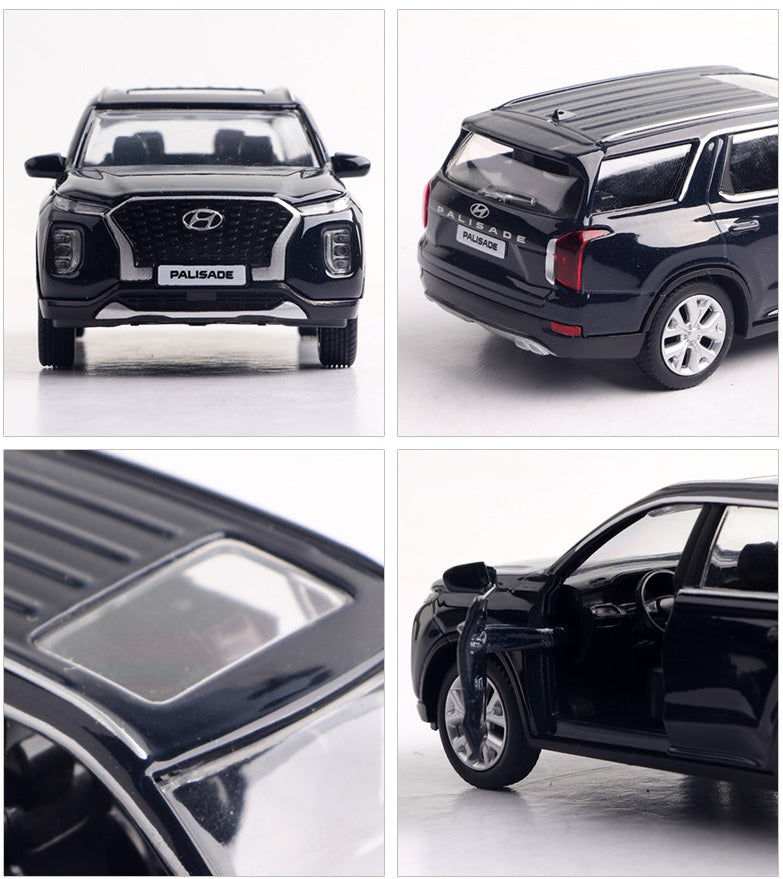 Hyundai Motor Palisade Mini Car Diecast 1:38 Scale Miniature Display Toy 2color