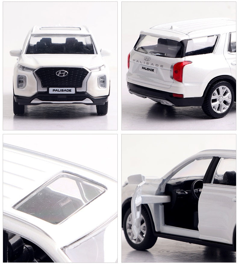 Hyundai Motor Palisade Mini Car Diecast 1:38 Scale Miniature Display Toy 2color
