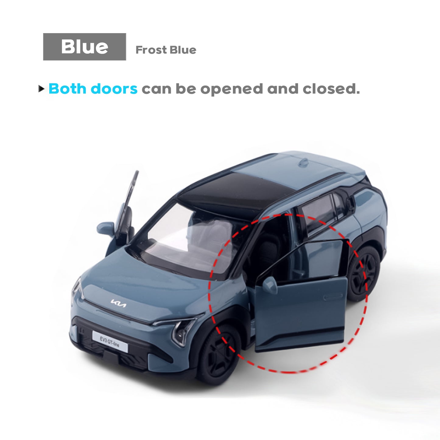 KIA Motors Car EV3 Mini Diecast 1:38 Scale Miniature Display Toy