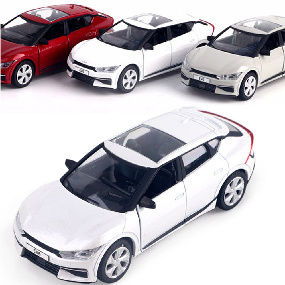 Ev Miniatures KIA Motors Car EV6 Mini Diecast 1:38 Scale Miniature Display Toy ...