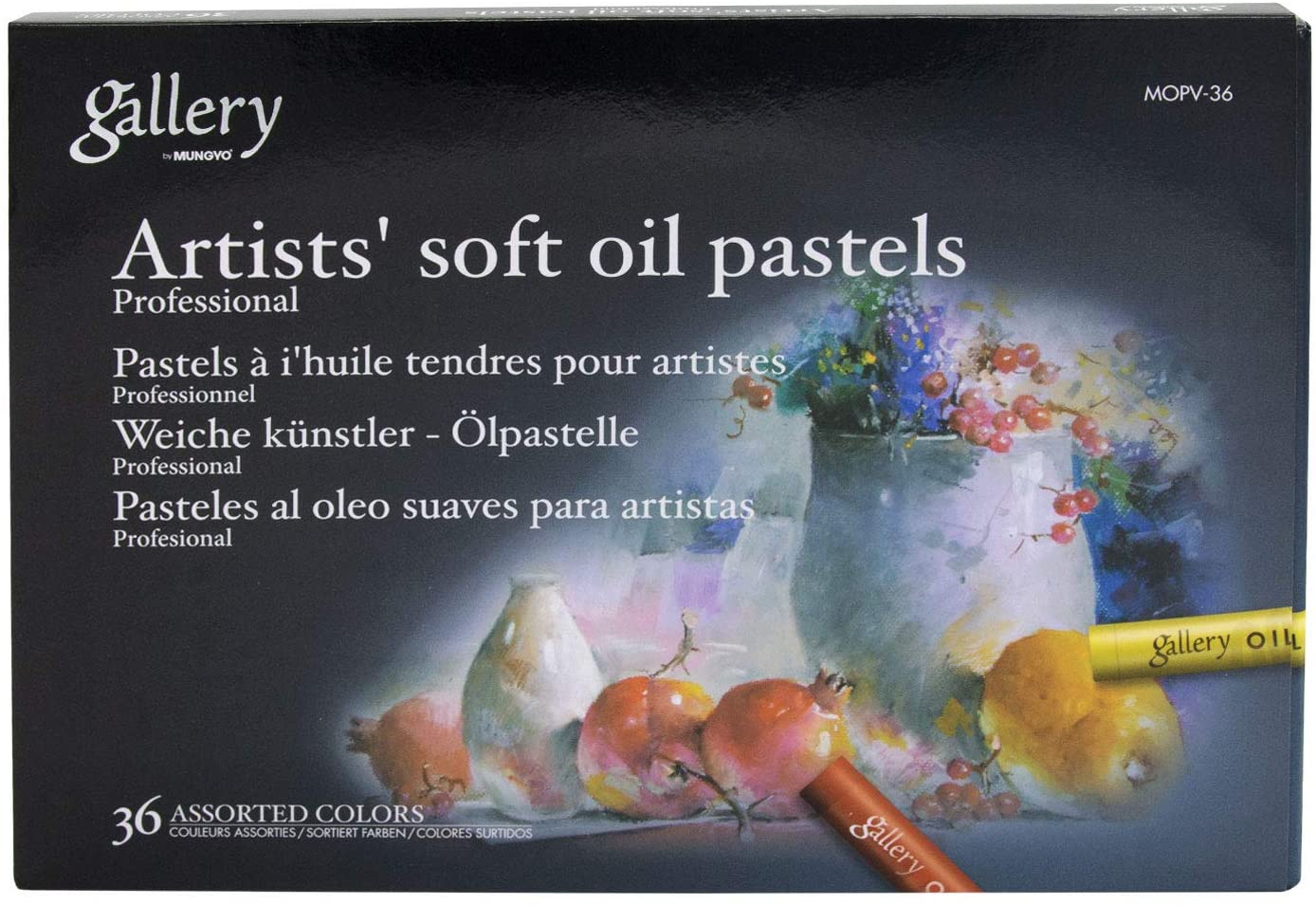 Mungyo Gallery Soft Oil Pastels Set of 36 - Assorted Colors (Professional MOPV-36)