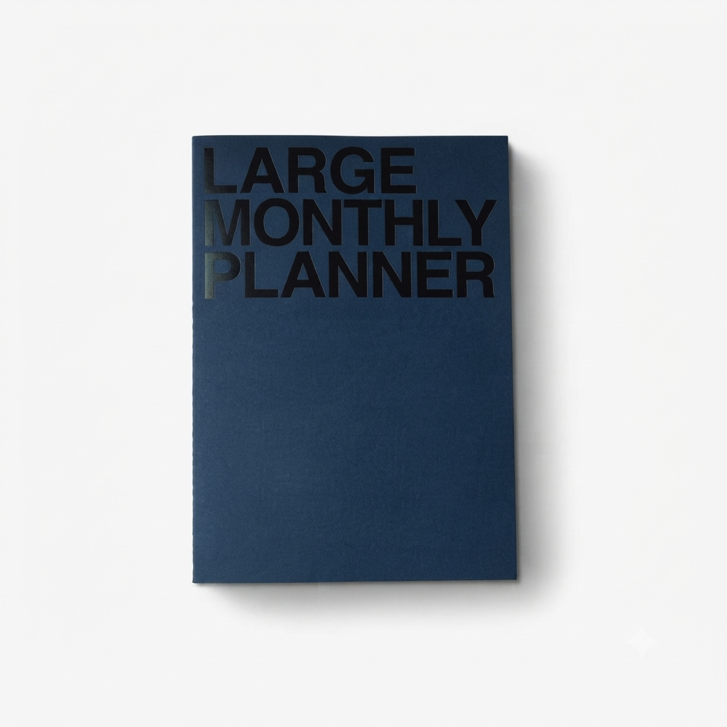 JSTORY Large Monthly Planner, Lays Flat Undated Year (18 Sheets)