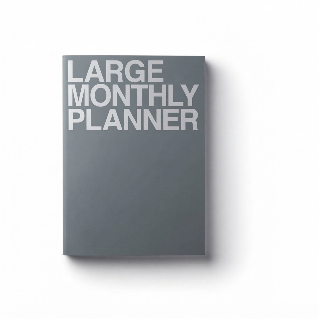 JSTORY Large Monthly Planner, Lays Flat Undated Year (18 Sheets)