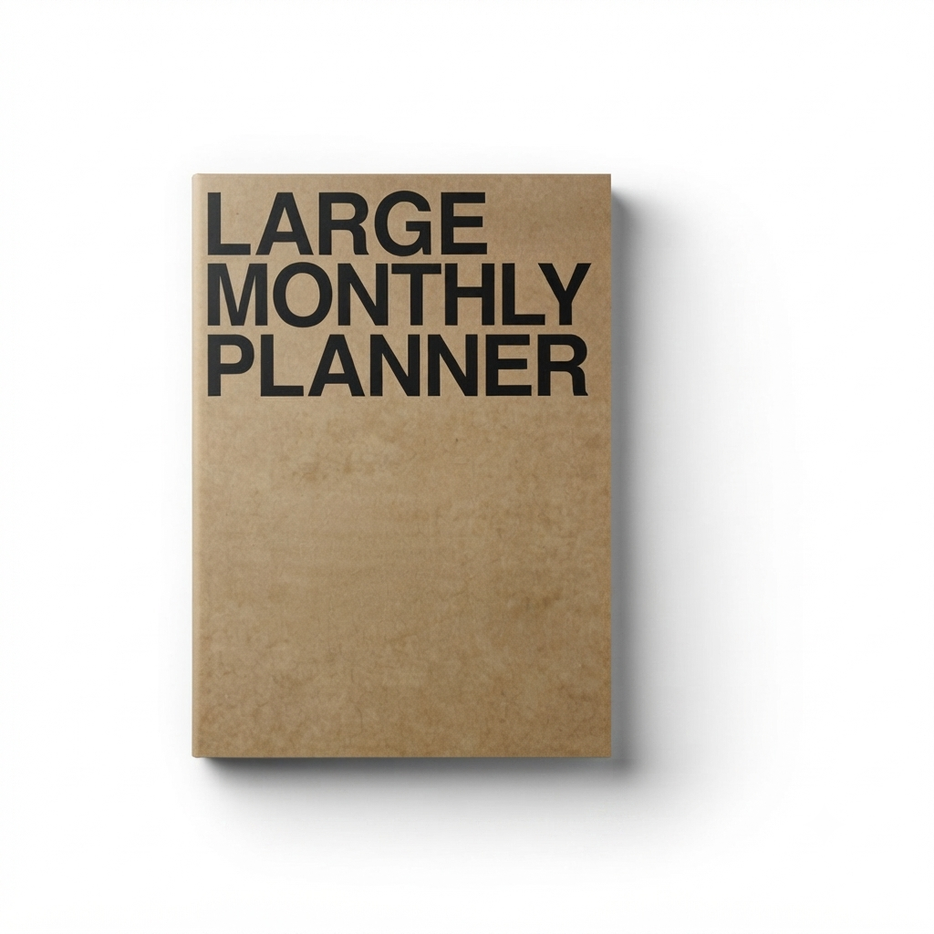 JSTORY Large Monthly Planner, Lays Flat Undated Year (18 Sheets)