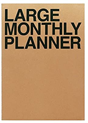 JSTORY Large Monthly Planner, Lays Flat Undated Year (18 Sheets)