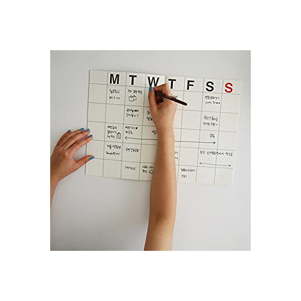 JSTORY Large Monthly Planner, Lays Flat Undated Year (18 Sheets)