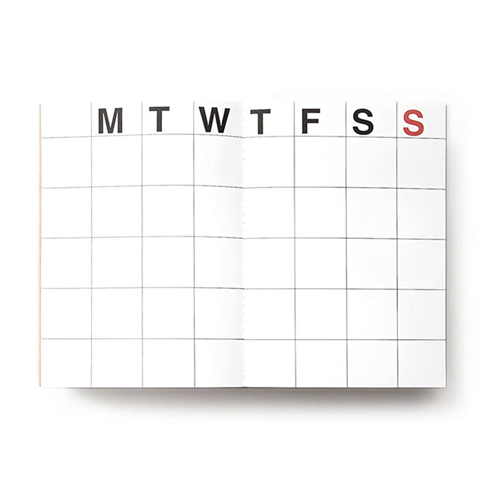 JSTORY Large Monthly Planner, Lays Flat Undated Year (18 Sheets)