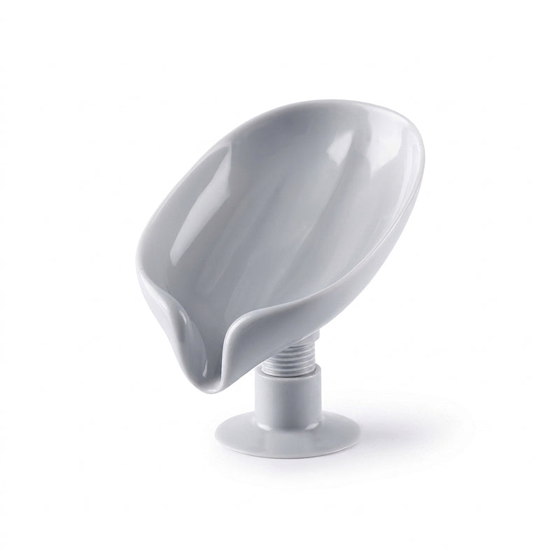 Leaf Shape Soap Holder with Drain, Self Draining Soap Dish Tray, Non Slip Soap Saver for Bathroom Kitchen Sink, Water Draining Soap Storage Stand