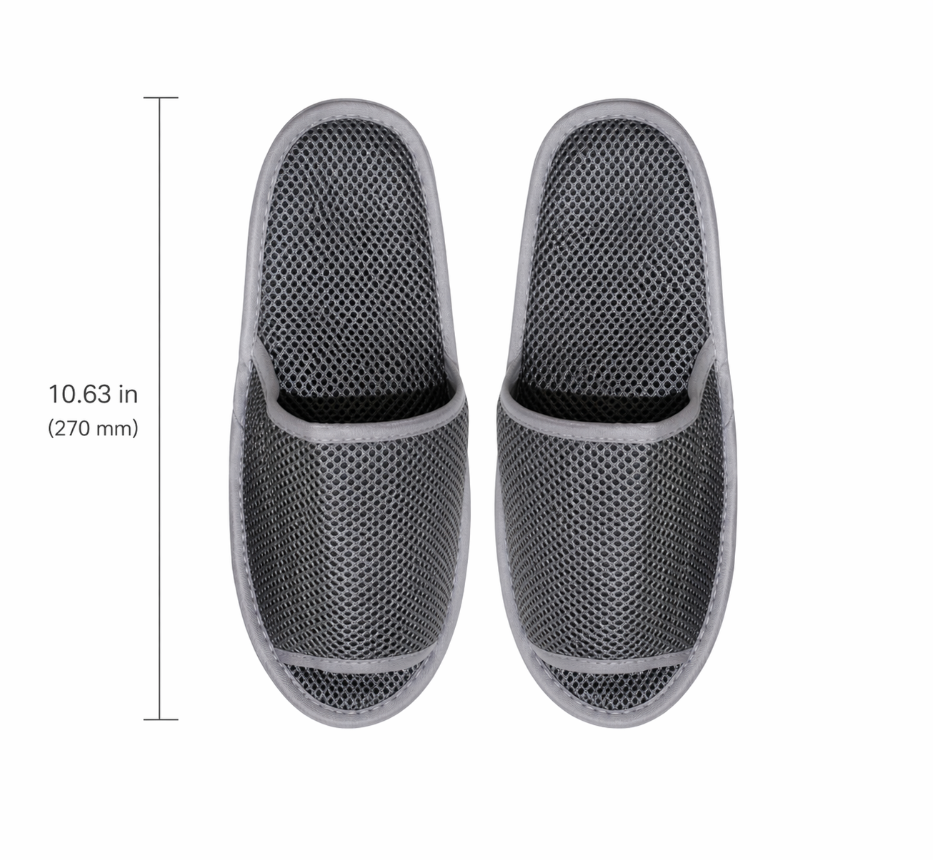 Disposable Slippers 4 Pairs, Hotel Guest Slippers Closed Toe for Spa, Airbnb, Travel, Hospitality Use