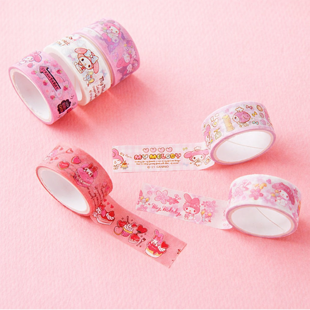 Cute Pink Bunny Masking Tape Set 8 Pack Kawaii Washi Tape Bundle