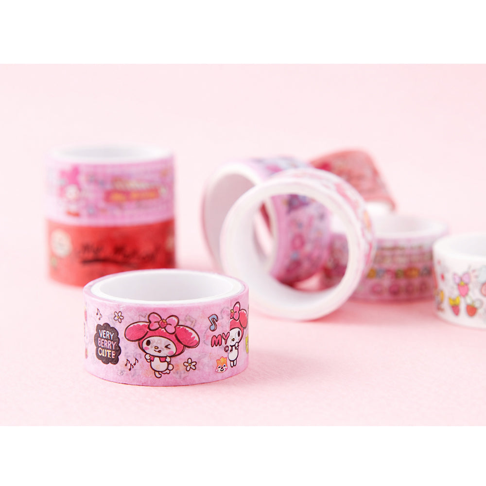 Cute Pink Bunny Masking Tape Set 8 Pack Kawaii Washi Tape Bundle