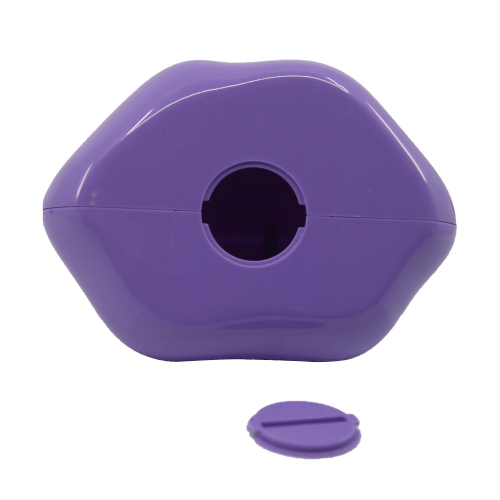 Metamong Coin Bank, Purple Character Savings Bank with Removable Bottom Cap, Room Decor, 16 x 12 x13 cm
