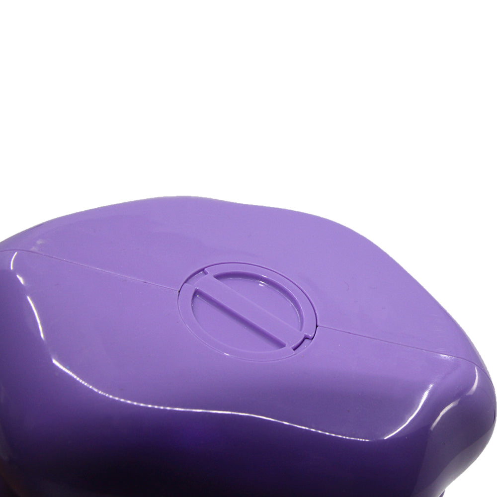 Metamong Coin Bank, Purple Character Savings Bank with Removable Bottom Cap, Room Decor, 16 x 12 x13 cm
