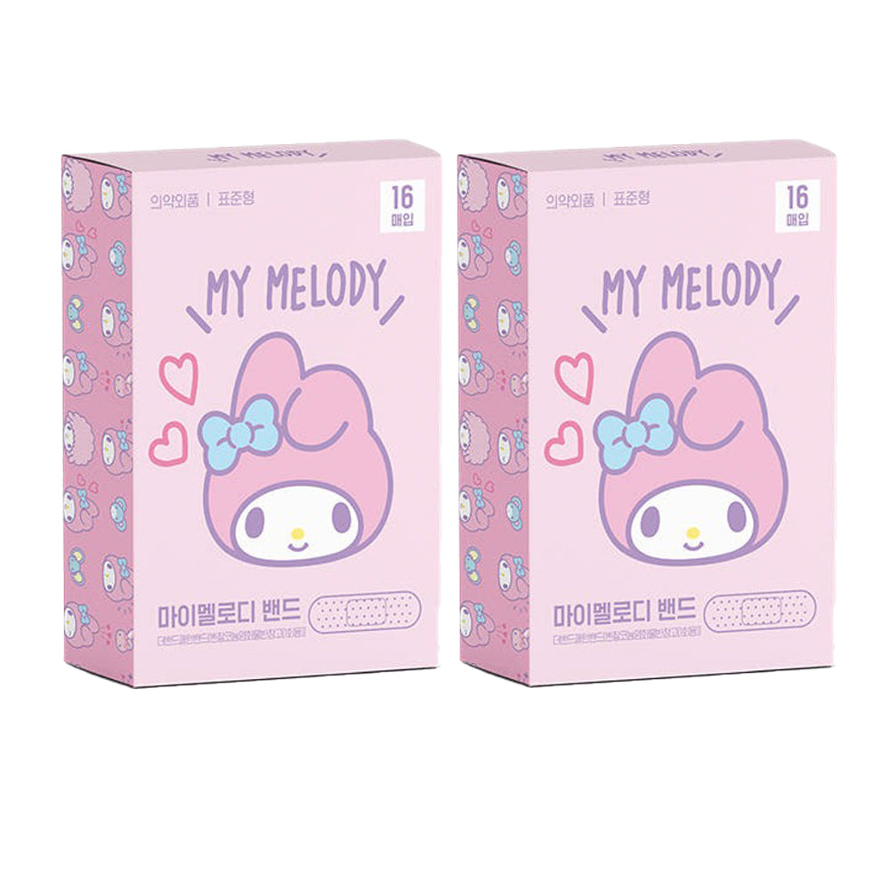 Cute Kitty Friends Adhesive Bandages 2 Pack (16 Count Each, 32 Total), Kawaii First Aid Bandages, Assorted Cute Designs