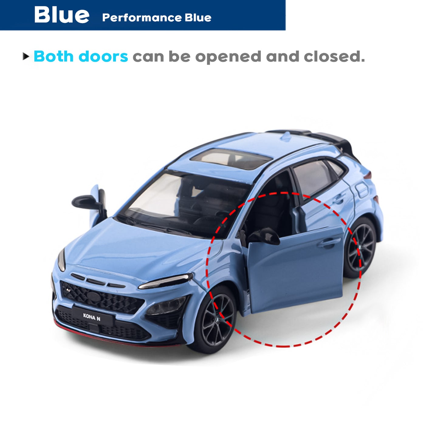 Hyundai Motors KONA N Mini Diecast 1:38 Scale Miniature Display