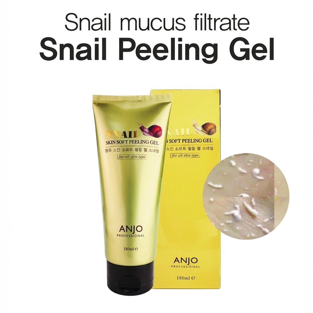 ANJO Skin Soft Snail Peeling Gel Facial Exfoliator, 180ml
