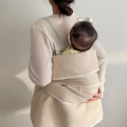 Korean Traditional Beige Color Four Season Type PODAEGI Korean Style Baby Carrier Sling Toddler