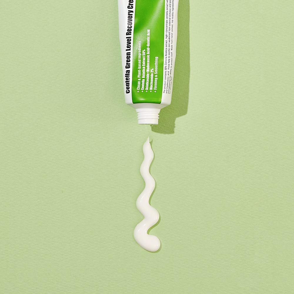 PURITO Centella Green Level Recovery Cream 50ml/ 1.7 fl.oz Cica Face Cream, Sensitive Skin, Age Spots, Skin Tone, Firming, Soothing