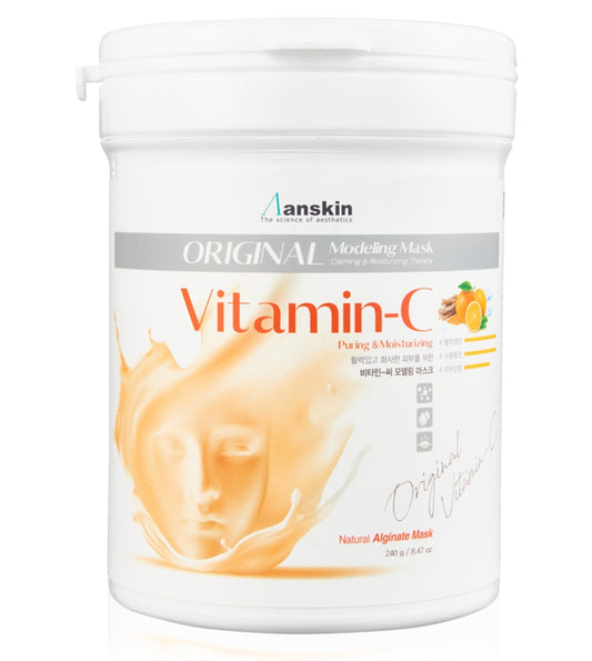 Anskin Vitamin C Modeling Mask Powder Pack Puring & Moisturizing (240g 8.46oz) Skin & Pore Treatment