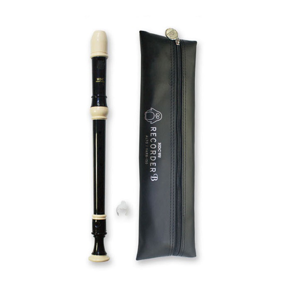 Youngchang Student Alto Recorder with Cleaning Rod, Case Bag Musical Instrument - Baroque (Black, Alto Baroque YARB-150)