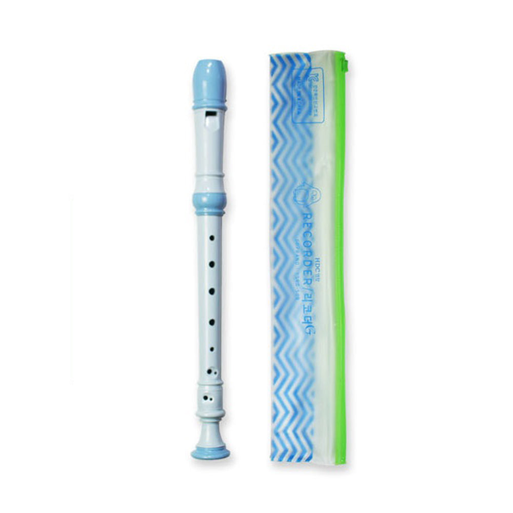 Youngchang Student Soprano Recorder with Cleaning Rod, Case Bag Musical Instrument - German (Blue Soprano German YSRG-50B)