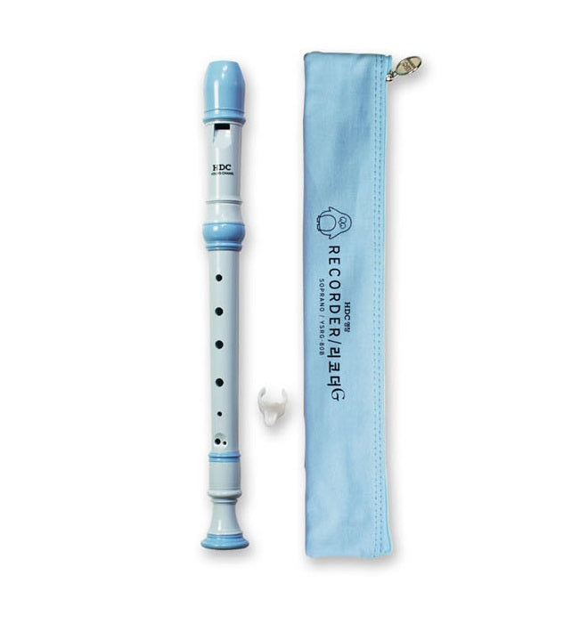 Youngchang Student Soprano German Type Recorder with Cleaning Rod, Case Bag Musical Instrument (Blue Soprano German YSRG-80B)