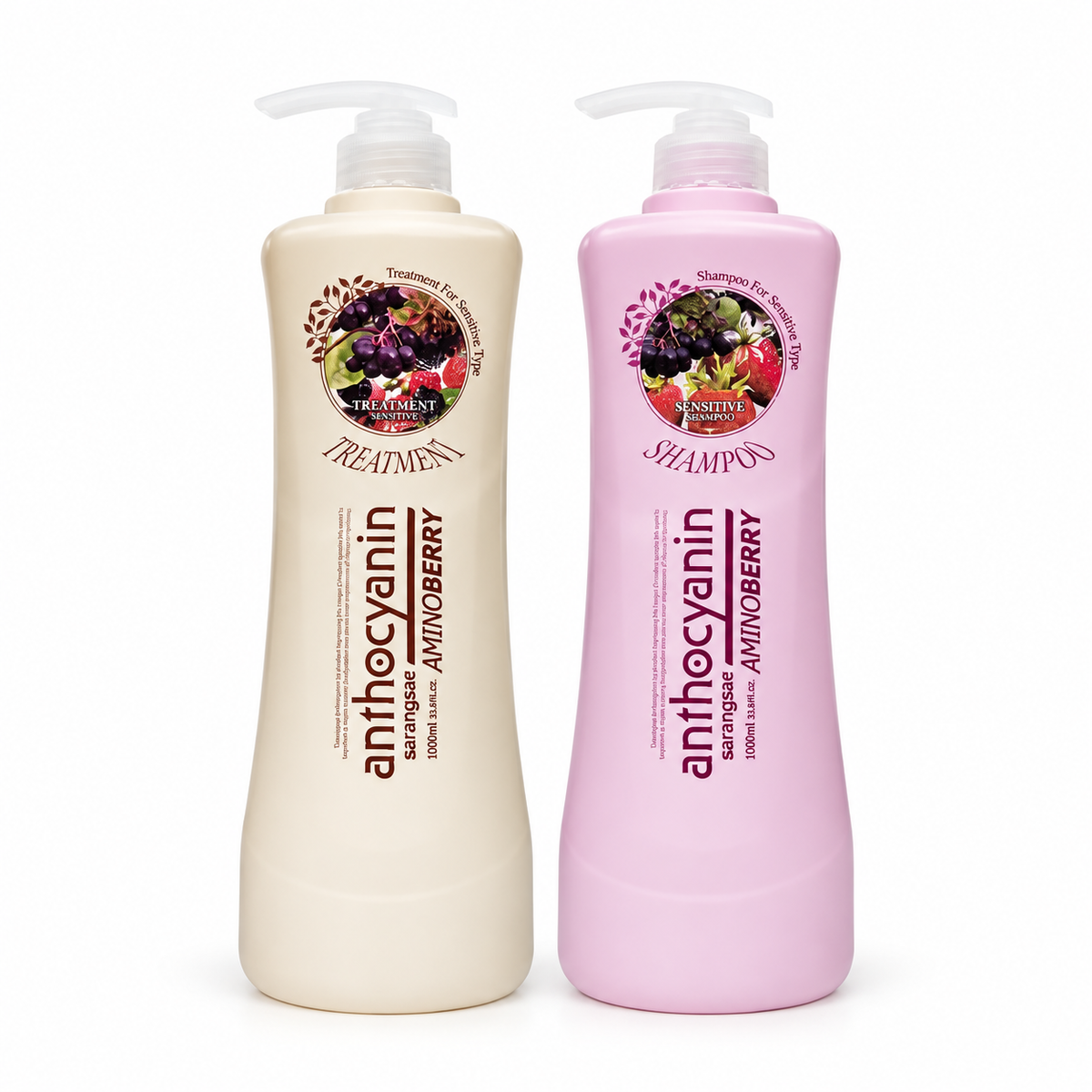 Sarangsae Anthocyanin Amino Berry Sensitive Shampoo or Treatment – 1000ml