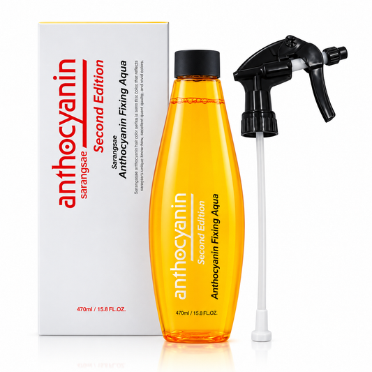 Sarangsae Anthocyanin Hair Manicure Fixing Aqua 470ml Color Fixative Spray