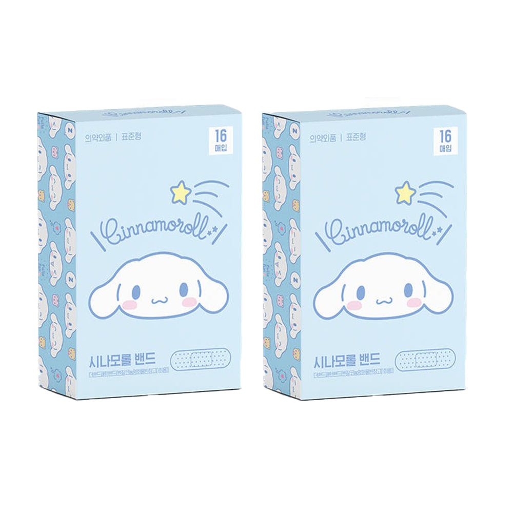 Cute Kitty Friends Adhesive Bandages 2 Pack (16 Count Each, 32 Total), Kawaii First Aid Bandages, Assorted Cute Designs