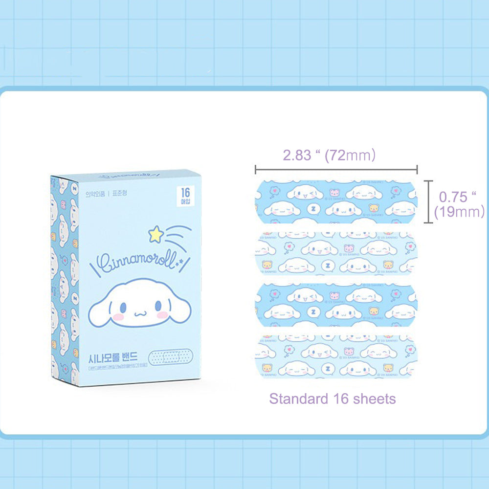 Cute Kitty Friends Adhesive Bandages 2 Pack (16 Count Each, 32 Total), Kawaii First Aid Bandages, Assorted Cute Designs