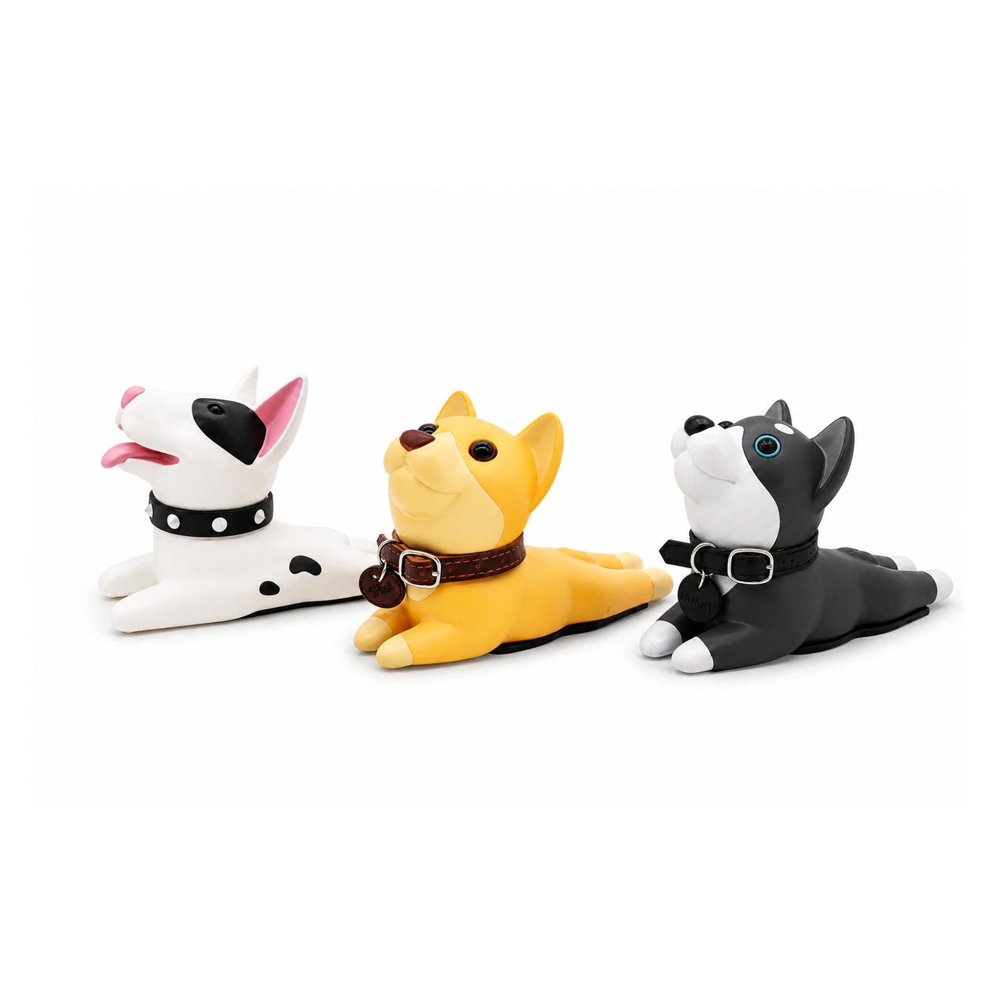 Dog Door Stopper Wedge, Non-Slip Door Stop, Prevents Door Slamming, Cute Puppy Door Stop for Home, Office, Bedroom