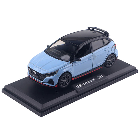 Hyundai Motors i20 N Mini Diecast 1:38 Scale Miniature Display