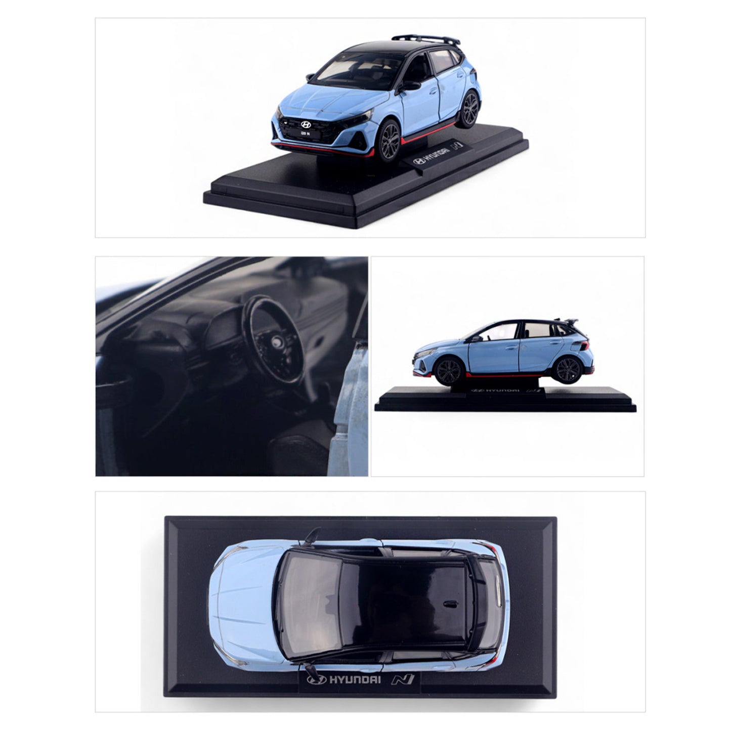 Hyundai Motors i20 N Mini Diecast 1:38 Scale Miniature Display