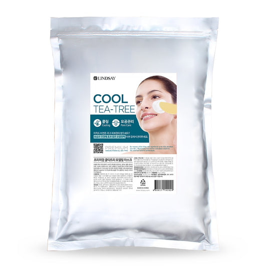 Lindsay Cool Tea Tree Modeling Mask Powder 2.2lb (1kg) – Korean Rubber Face Mask, Spa Facial Skin Care Pack